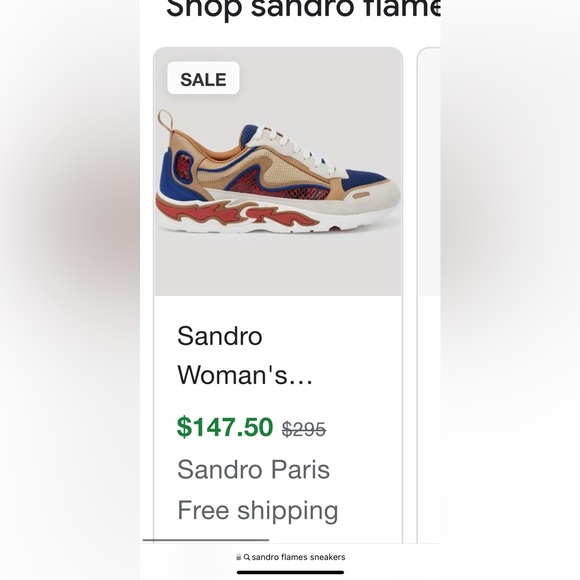🔥💙NEW WITH TAGS💙🔥Sandro flames sneakers choose the color U’RE looking for - Picture 2 of 8